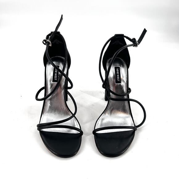 Nine West Maer Block Heels 8.5 NWOT Sandals Party Glam Cocktail - Picture 7 of 8
